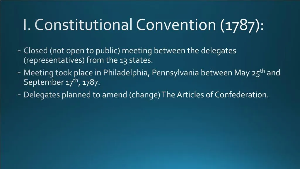 Constitutional Convention of 1787